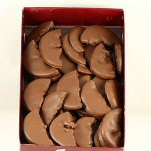 Kandierte Orangenscheiben in Vollmilchschokolade (200 Gramm)