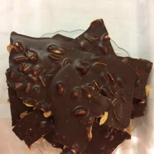 Edelbitterschokolade mit Erdnüssen (Aschanti, 200 Gramm))