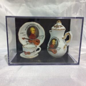 Mini-Porzellan mit Motiv Mozart