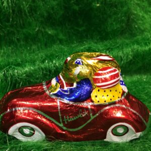 Osterhase im Auto (70 Gramm)