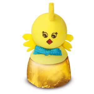 Osterfigur Küken auf Nusskrokantpraline (15 Gramm)